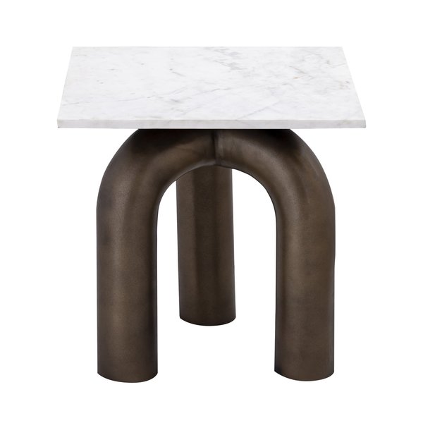 Elk Signature Accent Table, 20 in W, 20 in L, 18 in H, Metal Top H0895-10512